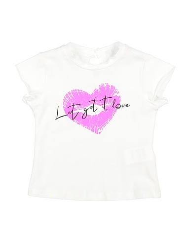 FUN & FUN T-shirt White 95% Cotton, 5% Elastane