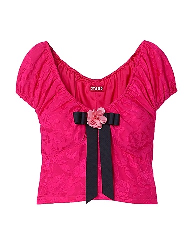 STAUD Top Fuchsia 63% Viscose, 37% Rayon