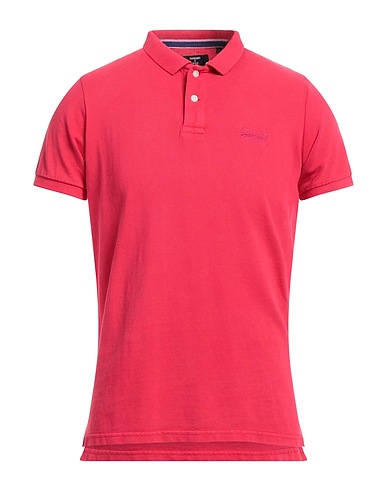 SUPERDRY Polo Fucsia 100% Cotone organico