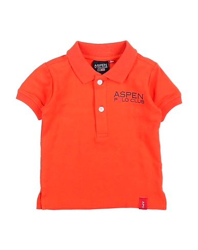 ASPEN POLO CLUB Polo shirt Orange 95% Cotton, 5% Elastane