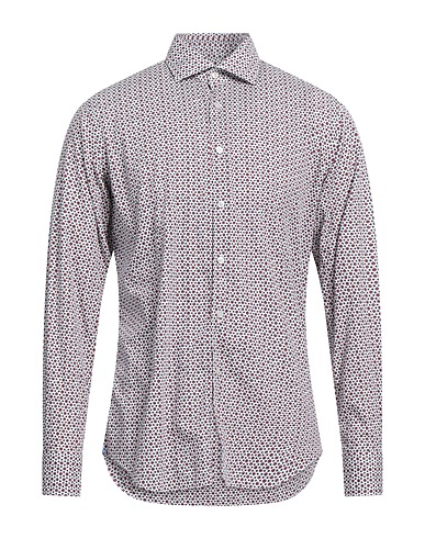 XACUS Patterned shirt White 100% Cotton