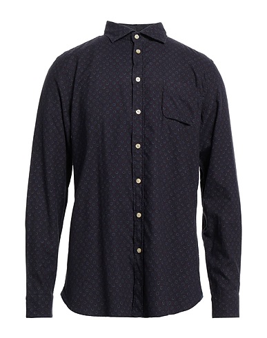 KOIKE Patterned shirt Dark purple 100% Cotton