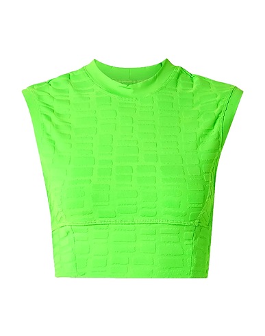 TWENTY MONTRÉAL Crop top Lime green 84% Nylon, 16% Elastane