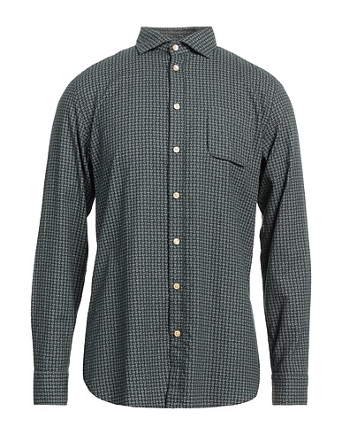 KOIKE Patterned shirt Dark green 100% Cotton