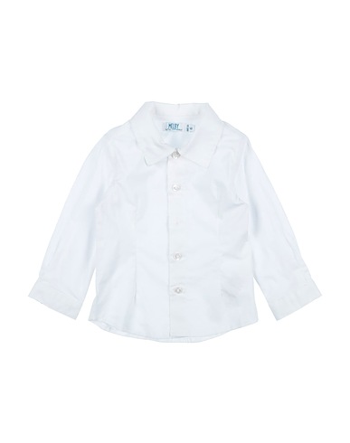 MELBY Solid colour shirt White 97% Cotton, 3% Elastane