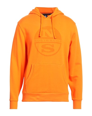 NORTH SAILS Hooded track jacket  Orange 100% Cotton
