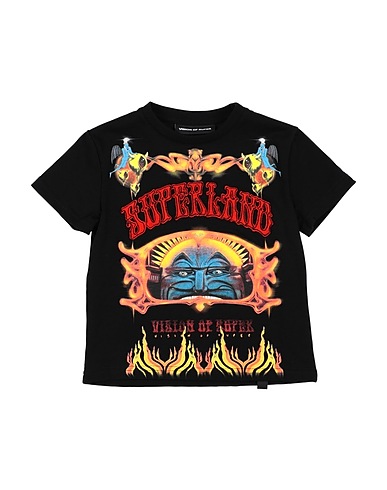 VISION OF SUPER T-shirt Black 100% Cotton
