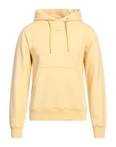 SANDRO Hooded sweatshirt Pastel yellow 100% Cotton, Elastane