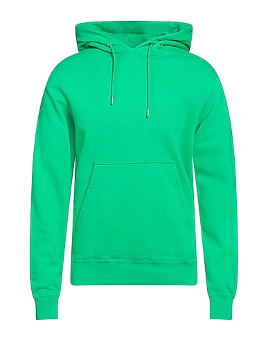 SANDRO Hooded sweatshirt Green 100% Cotton, Elastane