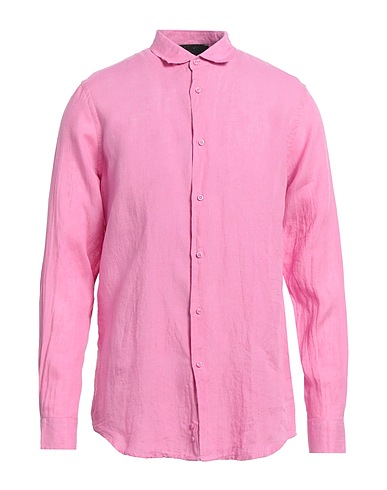JOHN RICHMOND Einfarbiges Hemd Rosa 100% Leinen