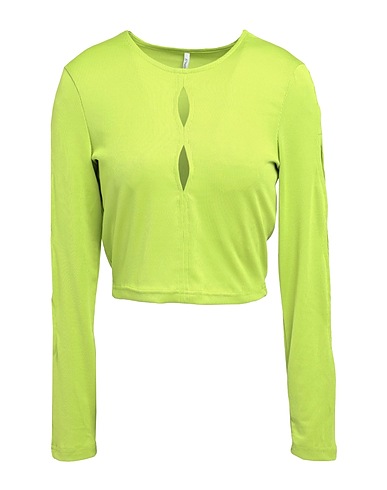 ONLY Crop top Lime green 94% Polyester, 6% Elastane