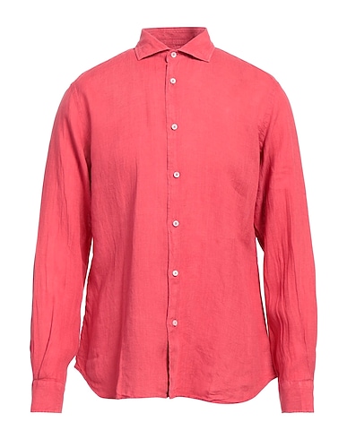 FEDELI Linen shirt Coral 100% Linen