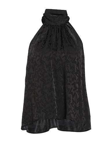 MSGM Top Black 78% Acetate, 22% Silk