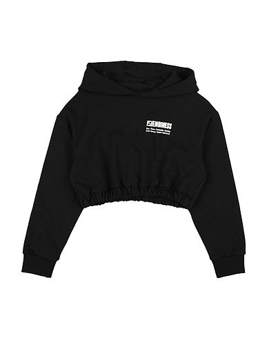 FENDI Hooded sweatshirt Black 100% Cotton