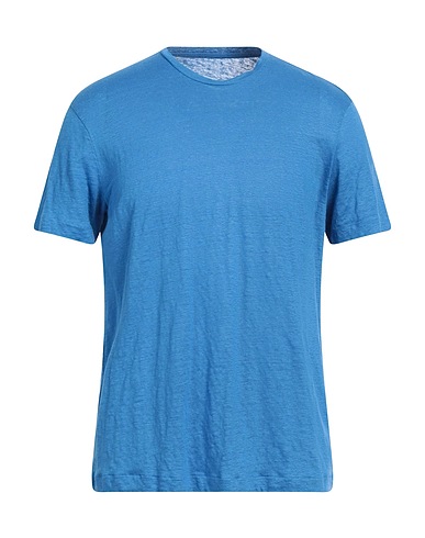 MAJESTIC FILATURES Basic T-Shirt Azure 94% Linen, 6% Elastane