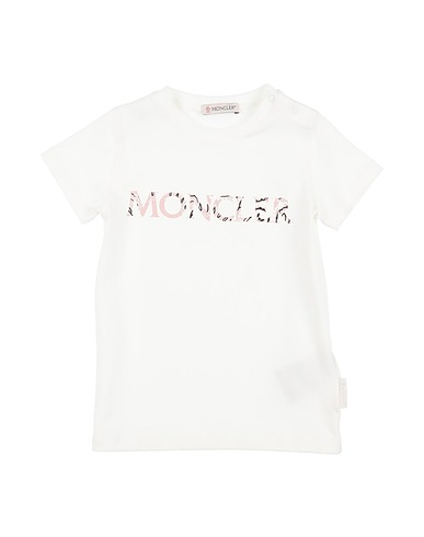 MONCLER T-shirt White 95% Cotton, 5% Elastane