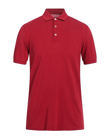 FEDELI Poloshirt Bordeaux 100% Baumwolle