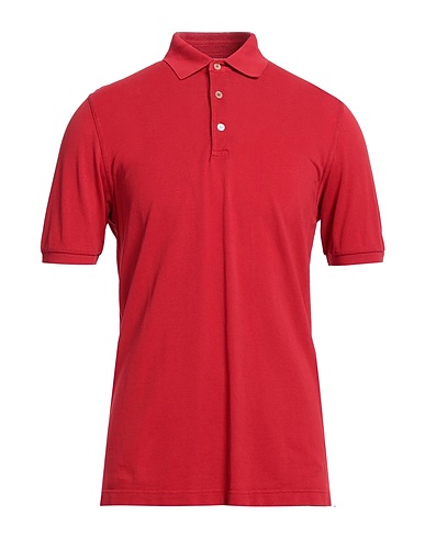 FEDELI Polo Rosso 100% Cotone