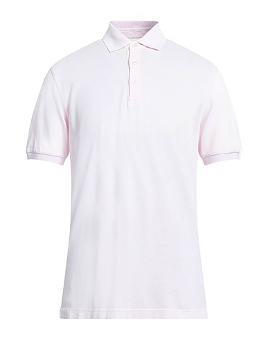 FEDELI Polo shirt Light pink 100% Cotton