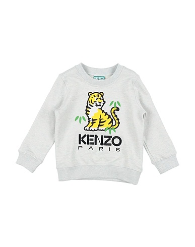 KENZO KIDS Sweatshirt Light grey 95% Cotton, 5% Elastane