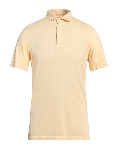 FEDELI Polo shirt Pastel yellow 100% Organic cotton