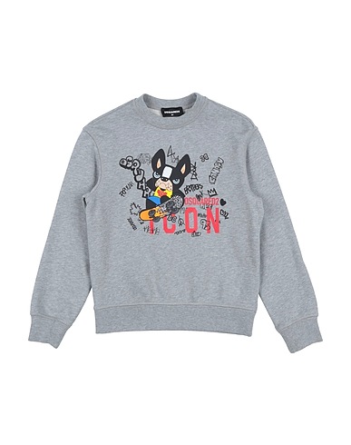 DSQUARED2 Sweatshirt Grey 100% Cotton, Elastane