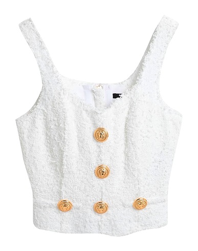 BALMAIN Bustier White 100% Polyamide