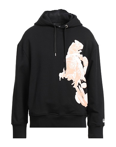 NEIL BARRETT Hooded track jacket  Black 100% Cotton
