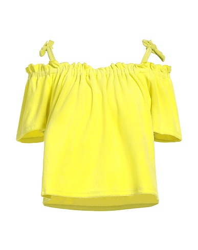 JUICY COUTURE Top spalle scoperte Verde lime 80% Cotone, 20% Poliestere