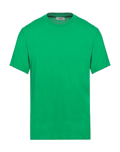 SANDRO T-shirt Verde 100% Cotone