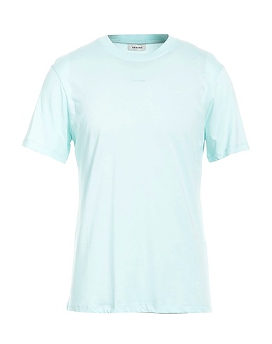 SANDRO T-shirt Celeste 100% Cotone