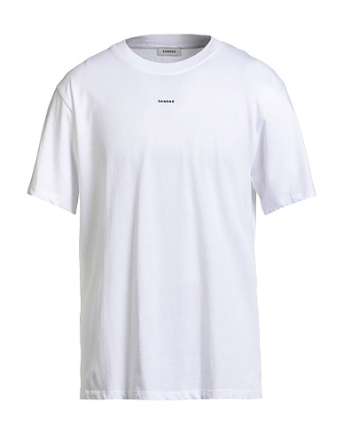 SANDRO Basic T-Shirt White 100% Cotton