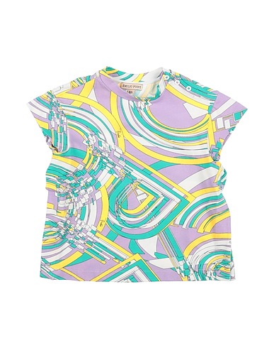 PUCCI T-shirt Lilac 94% Cotton, 6% Elastane