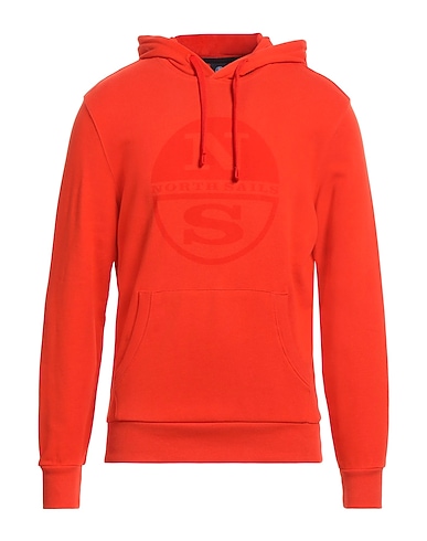NORTH SAILS Hooded track jacket  Orange 100% Cotton