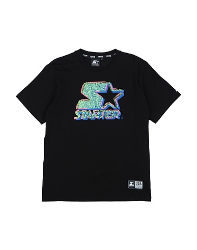 STARTER T-shirt Nero 100% Cotone