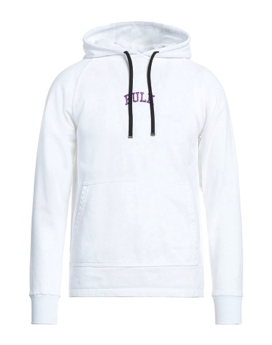 BULK Hooded track jacket  White 100% Cotton