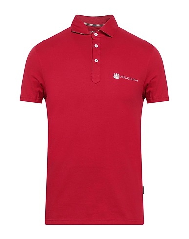AQUASCUTUM ACTIVE Polo shirt Brick 95% Cotton, 5% Elastane