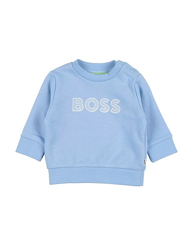 BOSS T-shirt Light blue 87% Cotton, 13% Polyester