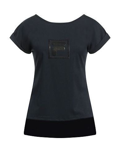 FILA T-shirt Black 60% Polyester, 40% Elastane