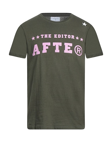 THE EDITOR T-shirt Military green 100% Cotton