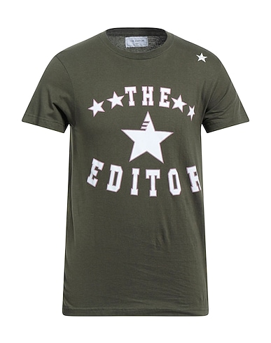 THE EDITOR T-shirt Military green 100% Cotton