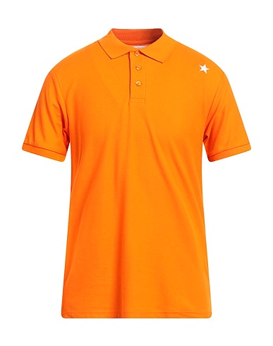 THE EDITOR Polo shirt Orange 100% Cotton