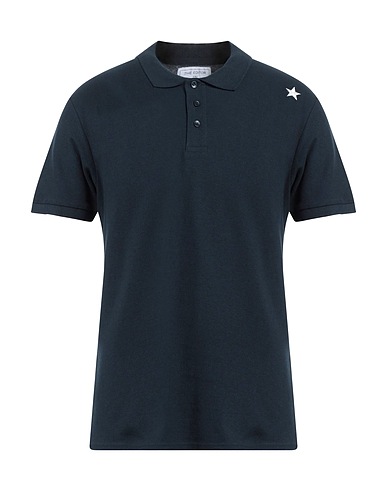 THE EDITOR Polo shirt Midnight blue 100% Cotton