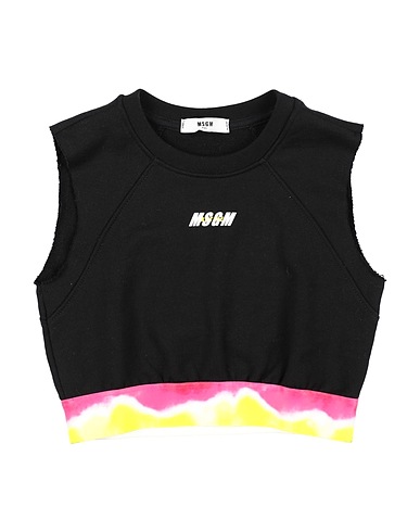 MSGM Felpa KIDS Nero 100% Cotone