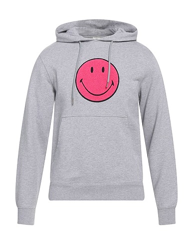 SANDRO Hooded track jacket  Grey 100% Cotton, Elastane, Polyester, Acrylic, Wool