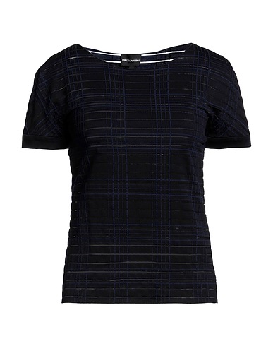 EMPORIO ARMANI Basic T-Shirt Black 54% Polyamide, 46% Viscose