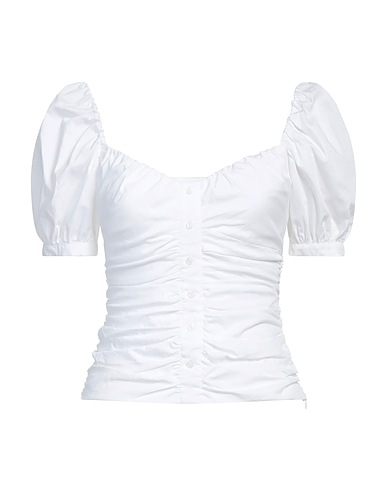 PINKO Top spalle scoperte Bianco 79% Cotone, 18% Poliammide, 3% Elastan