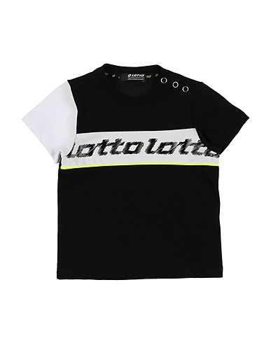 LOTTO T-Shirt Schwarz 64% Baumwolle, 36% Polyester