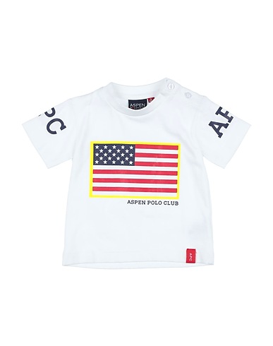 ASPEN POLO CLUB T-shirt White 95% Cotton, 5% Elastane