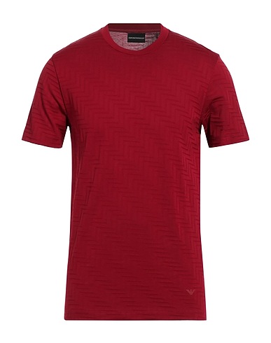 EMPORIO ARMANI Basic T-Shirt Burgundy 100% Cotton